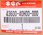 Genuine Suzuki Footrest Assembly Part Number - 43600-40H00