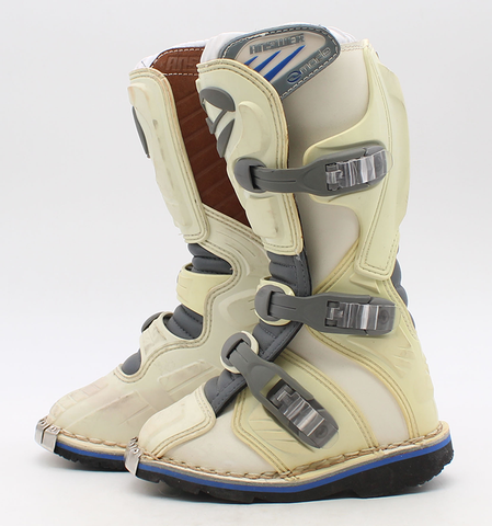 Answer Racing  White Mode Boot Youth Size 12 Part Number - 451668 Used