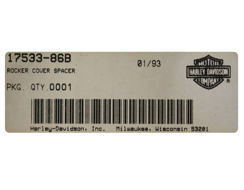 Genuine Harley-Davidson Rocker Cover Part Number - 17533-86B