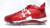 Under Armour Team Combat D Maryland Terps Red Football Cleats - Size 16