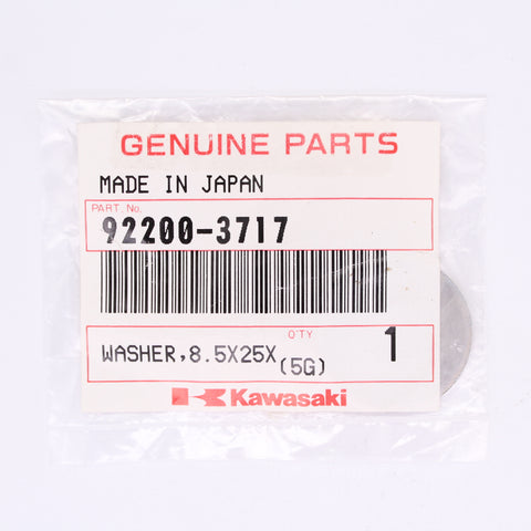 Kawasaki 92200-3717 Washer 8.5X25X1.5 Nos Pn92200-3717