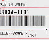 Genuine Kawasaki Brake Holder, Rear Part Number - 43034-1131