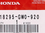 Honda Collar (5MM) Part Number - 18295-GW0-920