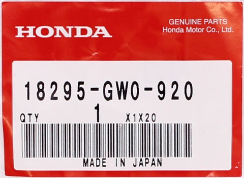 Honda Collar (5MM) Part Number - 18295-GW0-920