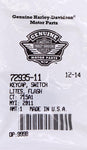 Genuine Harley-Davidson Flash Switch Lites Key Cap Part Number - 72935-11
