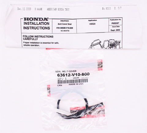 Honda Cover Seal Kit Part Number - 06636-V10-000