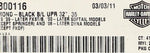 Genuine Harley-Davidson Upper Brake Part Number - 41800116