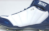 Nike Zoom Super Bad II TD White and Blue Football Cleats - Size 16
