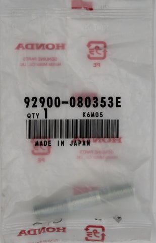 Genuine Honda Stud Bolt Part Number - 92900-080353E