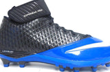 Nike Lunar Super Bad Pro TD Black and Blue Football Cleats - Size 16