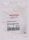Genuine Honda Pan Screw Part Number - 90134-KPP-T00