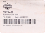 Genuine Harley-Davidson Rear Triple Clamp Cover Part Number - 67820-86