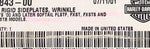 Genuine Harley-Davidson Wrinkle Rigid Side Plate Kit Part Number - 53843-00