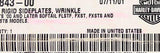 Genuine Harley-Davidson Wrinkle Rigid Side Plate Kit Part Number - 53843-00