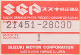 Genuine Suzuki Clutch Plate (Pack of 2) Part Number - 21451-28C30