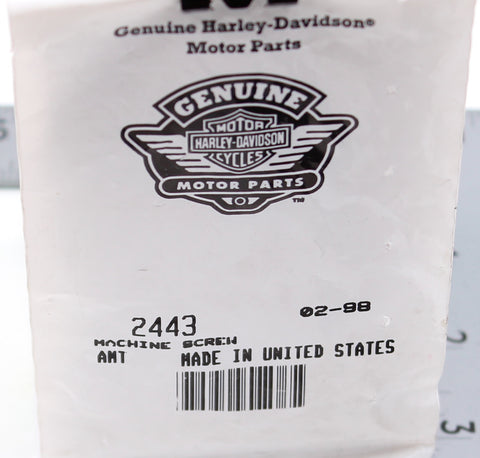 Genuine Harley-Davidson Machine Screw   Part Number - 2443