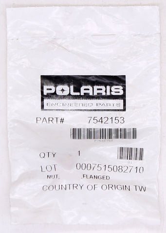 Polaris Special Locking Flanged Nut Part Number - 7542153