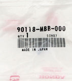 Genuine Honda Special Bolt Part Number - 90118-MBB-000