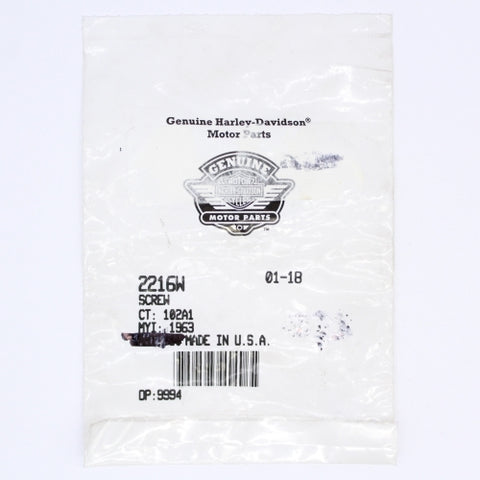 Harley-Davidson Screw Part Number - 2216W