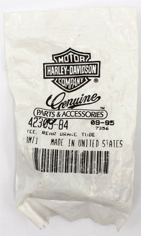 Genuine Harley-Davidson Tee Rear Brake Tube Part Number - 42309-84