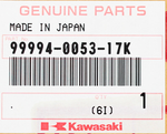 Genuine Kawasaki Tandem Grip Kit Part Number - 99994-0053-17K