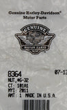 Genuine Harley-Davidson Nut #6-32 Part Number - 8364