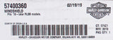 Genuine Harley Davidson Sport Glide Windshield Part Number - 57400360