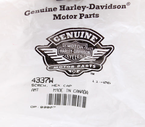 Genuine Harley-Davidson Screw, Hex Cap Part Number - 4337W