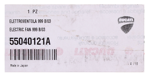 Genuine Ducati Coolant Fan, Left Part Number - 55040121A
