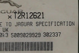 Genuine Jaguar Adhesive Pad Part Number - T2R12621