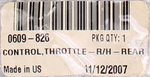 Throttle Control Part Number - 0609-826 For Arctic Cat