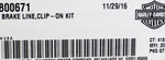 Genuine Harley-Davidson Clip On ABS Brake Line Kit Part Number - 41800671