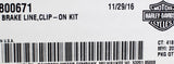 Genuine Harley-Davidson Clip On ABS Brake Line Kit Part Number - 41800671