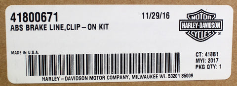 Genuine Harley-Davidson Clip On ABS Brake Line Kit Part Number - 41800671