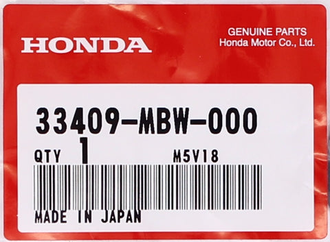 Genuine Honda Plate Part Number - 33409-MBW-000