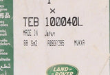 Genuine Land Rover Sealing Washer Part Number - TEB100040L