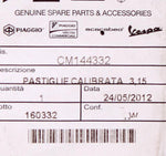 Pastiglie Calibrated Pad PN CM144332