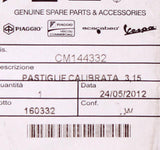 Pastiglie Calibrated Pad PN CM144332