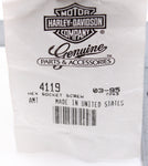 Genuine Harley-Davidson Screw, Hex Socket Part Number - 4119