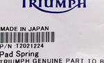 Genuine Triumph Mono Block Caliper Pad Spring Part Number - T2021224