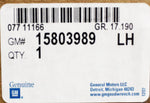 GM Molding Lift Gate Part Number - 1580-3989