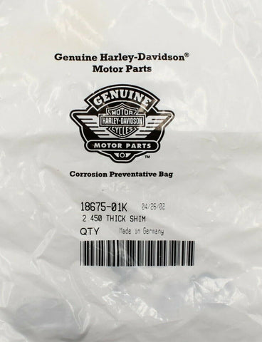 Harley-Davidson 2.450 Shim Part Number - 18675-01K