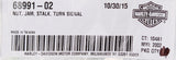 Genuine Harley-Davidson Jam Stalk Nut Part Number - 68991-02