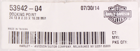 Harley-Davidson Docking Point Hardware Part Number - 53942-04