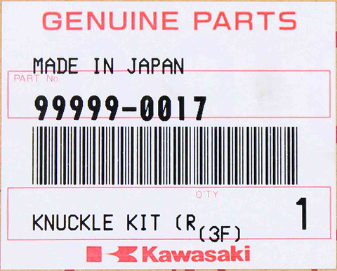 Genuine Kawasaki Knuckle, RS Part Number - 99999-0017