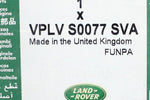 Genuine Land Rover Seat Covers Part Number - VPLVS0077SVA