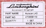 Genuine Lamborghini Phone Holder, 62X Part Number - 4T0858110 (1 Set)