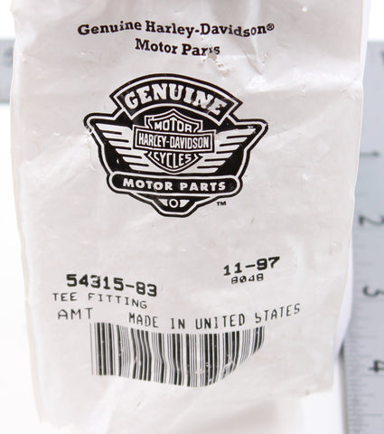 Genuine Harley-Davidson Tee Fitting Part Number - 54315-83