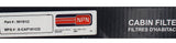 NPN for Mercedes Cabin Air Filters PN 90151C