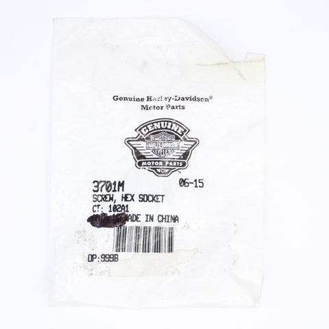 Genuine Harley-Davidson Hex Socket Screw Part Number - 3701M (Pack of 3)